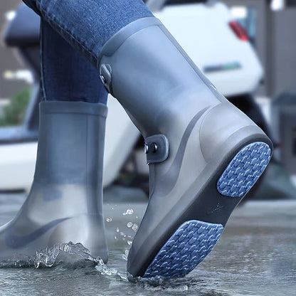 Rain Boot Covers Waterproof Anti Slip Shoe Cover Cubre Zapatos Para La Lluvia De Silicona Cubierta Ipermeable Para Lluvia XXL