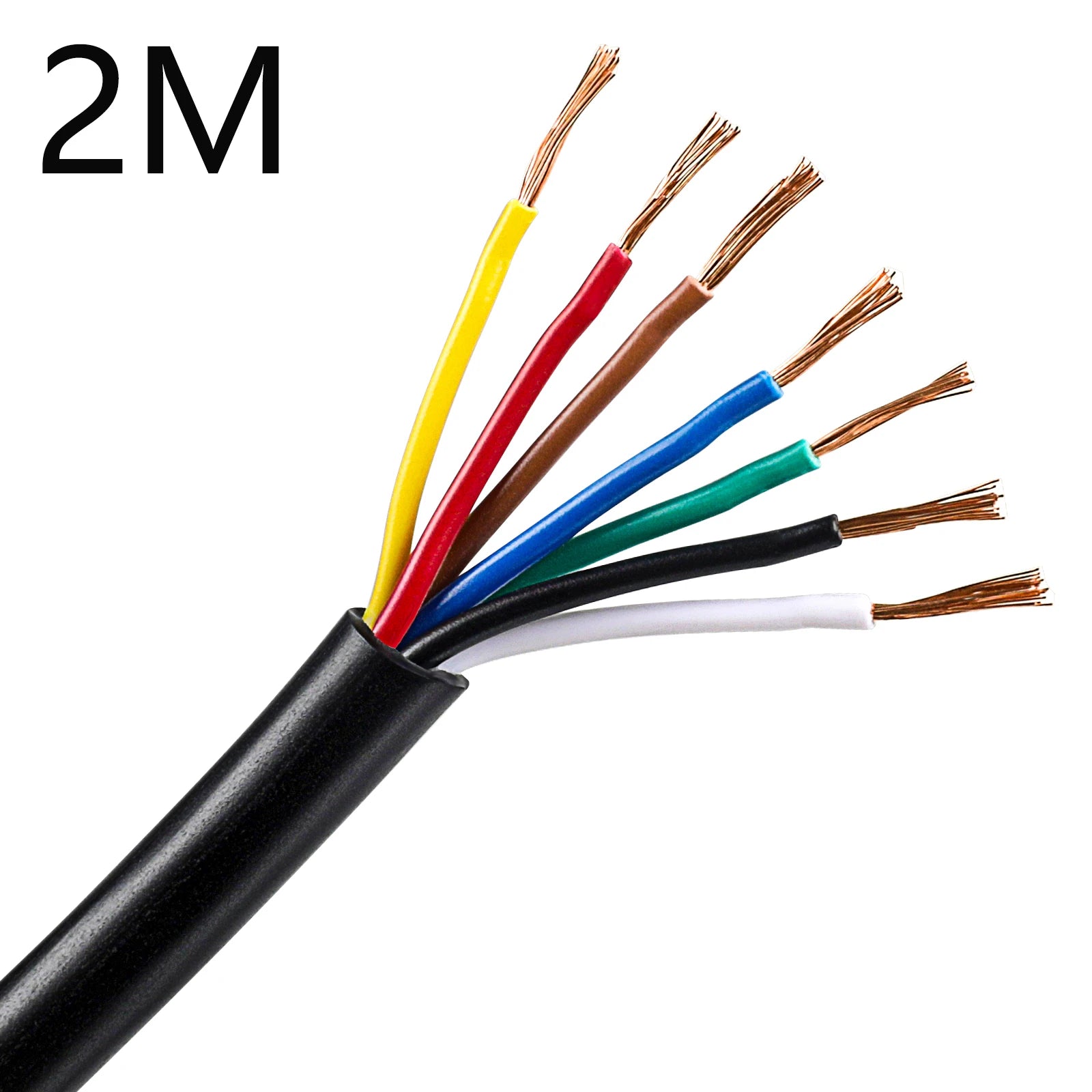 AOHEWEI Trailer Cable 13/7/5 Core 2/5 M Tow Rope Trailer Cable Black For Caravans Lorries Pkl Industry Trailer Accessories