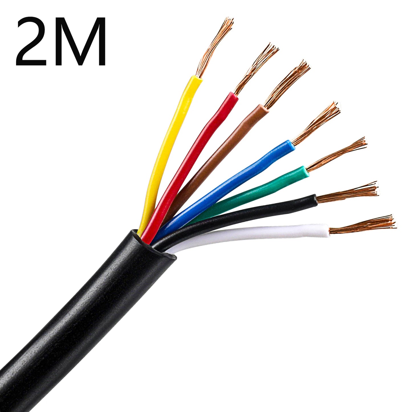 AOHEWEI Trailer Cable 13/7/5 Core 2/5 M Tow Rope Trailer Cable Black For Caravans Lorries Pkl Industry Trailer Accessories