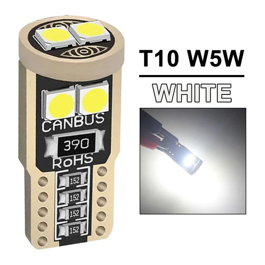 2/4/6/10/20 Pieces CANBUS T10 W5W LED Bulbs for Car Interior Dome Door Map Trunk License Plate Lights 12V 3030SMD White Yellow