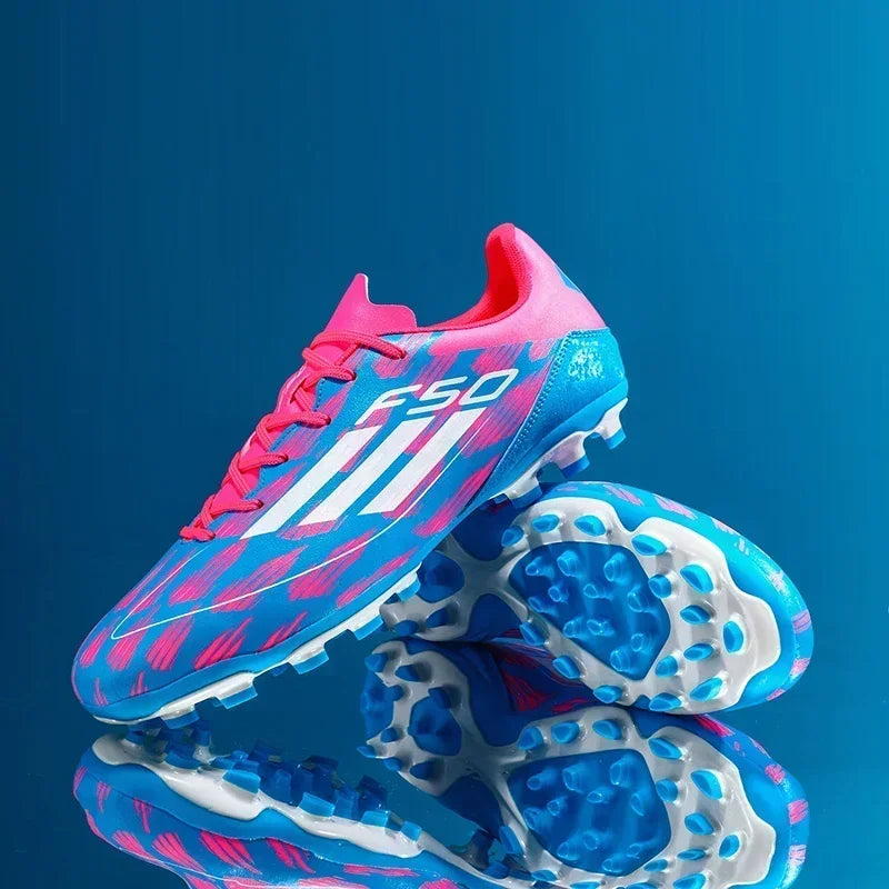 New Men Soccer Shoes Match Ultralight Breathable Football Boots Long Spikes Sneakers Indoor Cleats Training Drop Shipping