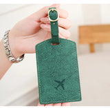 Fashionable new PU luggage tag, boarding pass for overseas travel, luggage tag, anti-loss name card, luggage tag