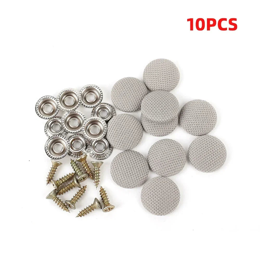 Car Interior Roof Buckles Headliner Ceiling Cloth Fixing Screw Care Fabric Buckle Rivets Retainer Cap Repair Automotive Part