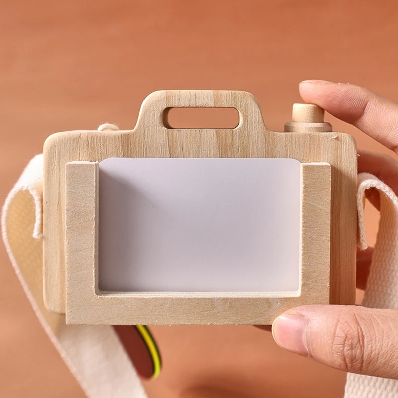 1Pc Wooden Baby Montessori Toys Fashion Camera Pendant Toys for Kids Outdoor Toys Gift Children Wooden Presents Kids Gifts