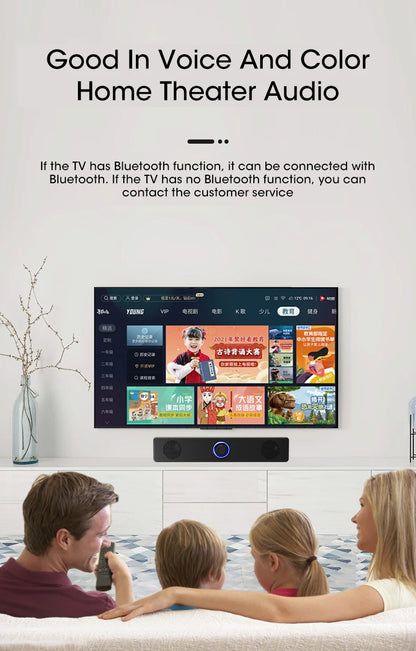 Barra de sonido para PC con cable e inalámbrica, altavoz Bluetooth, barra de sonido alimentada por USB para TV, PC, portátil, juegos, cine en casa, sistema de audio envolvente