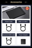 VCHANCE 15.6'' 4K OLED Portable Monitor Touchscreen 16:10 100%DCI-P3 Office Display for Mini PC Laptop Phone XBox Switch Macbook