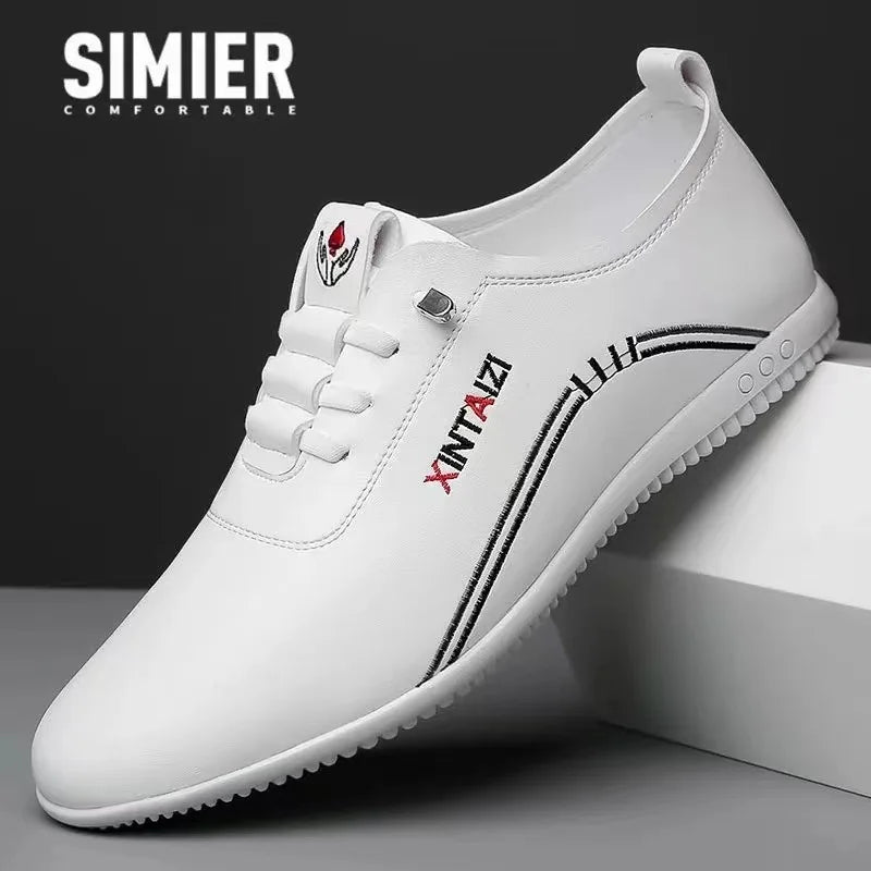 2024 New Casual Shoes for Men Fashion Lightweight Men Walking Shoes Comfortable Slip-on Loafers Outdoor All-Match Men Flat Shoes