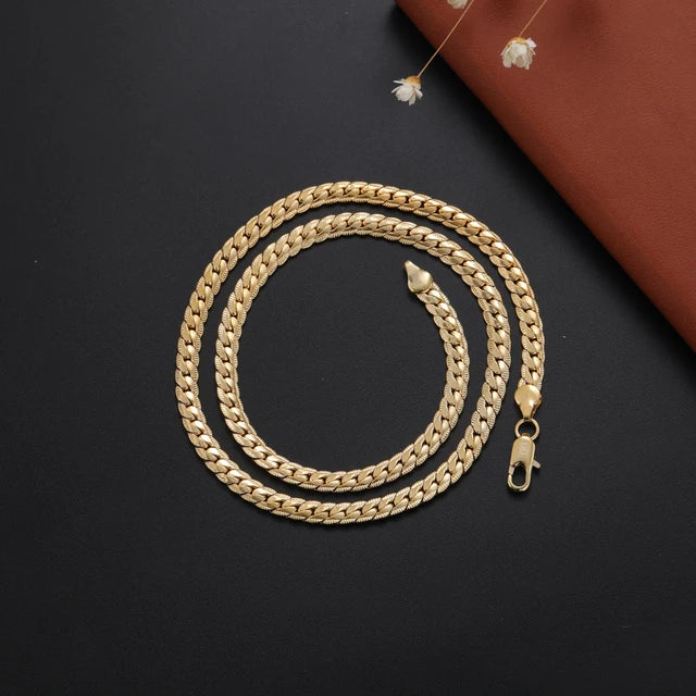 Colar de Corrente Cobra para Homens e Mulheres, prata esterlina 925, moda tira, alta qualidade, 1mm