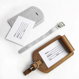 Custom Letters Saffiano PU Leather Luggage Tag Wholesale Personalize Initial Travel Accessories Women Men Suitcase Name Card Tag