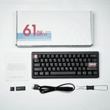 CIDOO QK61 V2 VIA-Programmable 60% Gasket Mount Wired/2.4GHz Wireless/Bluetooth Compact Keyboard with South-Facing LEDs