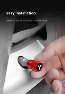 4 tapas de válvula de neumático de coche, cubiertas de metal para rueda, accesorios para Mitsubishi Eclipse Lancer Pajero ASX Colt I200 Space Delica Ex