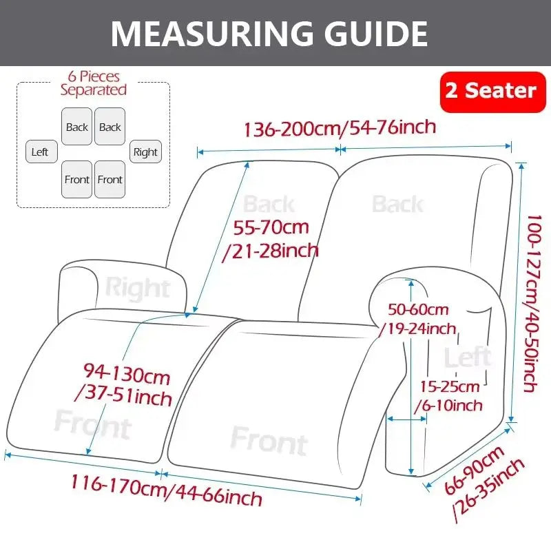 Elastic Recliner Sofa Cover Printed Slipcover Chair Sofa Protector Relax Armchair Stretch Couch Covers For Living Room