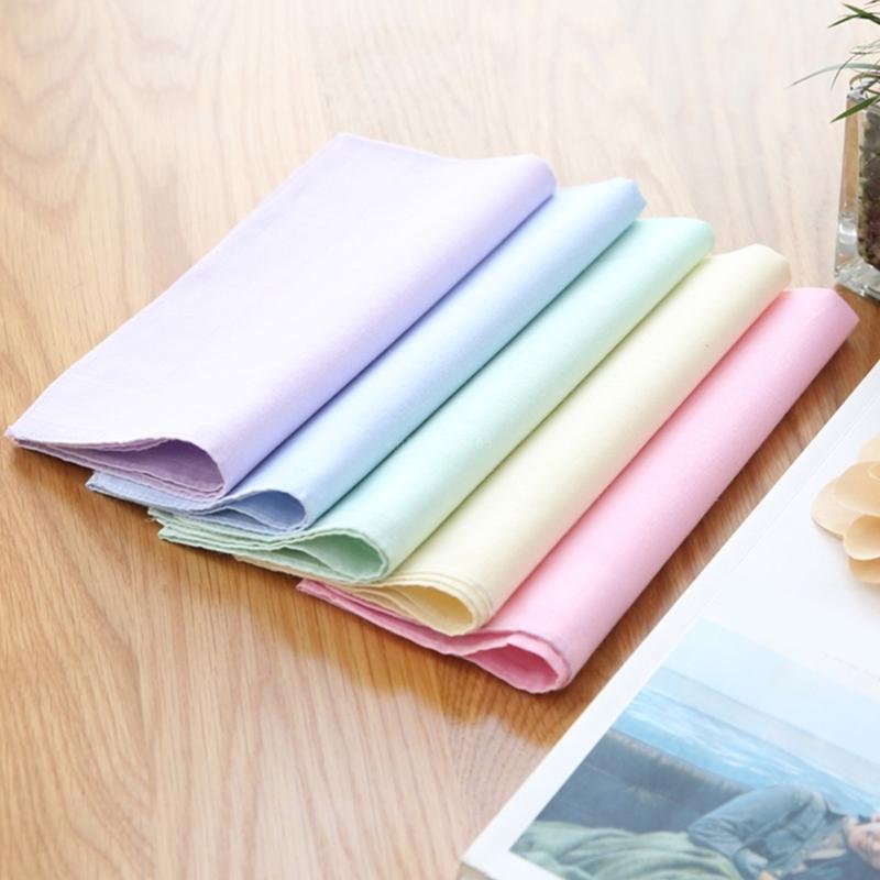 Men High Quality Cotton Handkerchief To Send Elders Square Scarf Retro Napkin Soft Sweaty Women Quick Drying Pocket Handkerchief