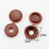 10/50/100Pcs Hinged Plastic Screw Cap Cover Nuts Fold Snap Protective Fixing Cap Button For Car Decorative Nuts Bolts Hardware