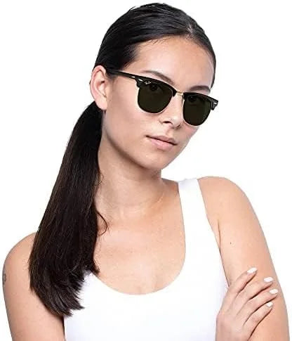Rayban original Clubmaster 3016 Classic Square Sunglasses with Glass lenses in box