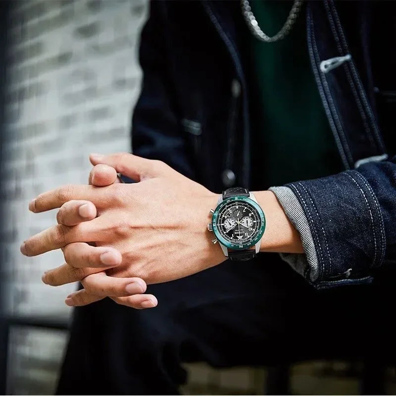 CITIZEN Men Watches Luxury Trend Quartz Calendar Waterproof Multi Function Fancy Round Watch Stainless Automatic Watch