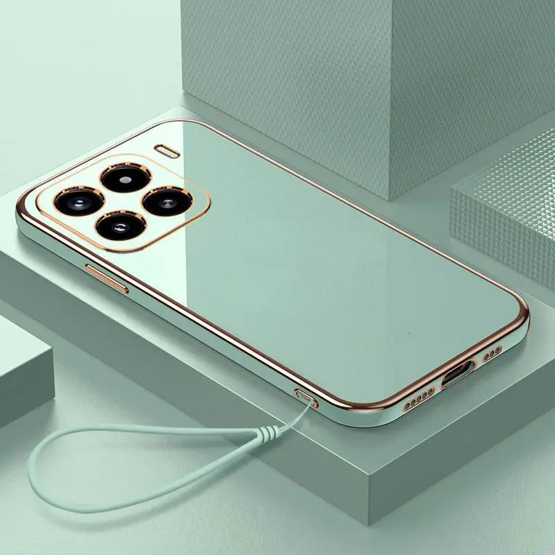 For Xiaomi 15 Pro Case Xiaomi 15 Phone Case Mi 15 Pro Case xiao mi 15 Luxury Square Plating Shockproof Back Cover
