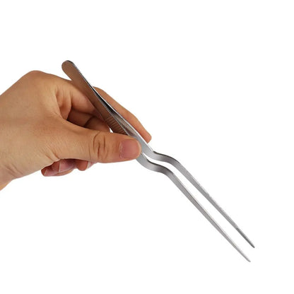 Plating Chef Food Tweezer BBQ Clip Barbecue Tongs Serving Presentation Stainless Steel Kitchen Tool