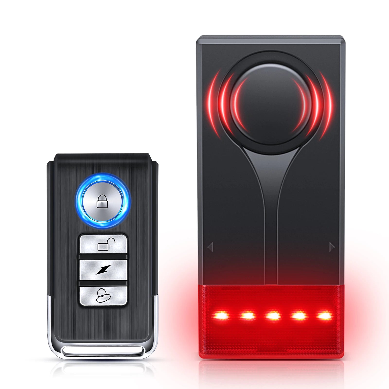 Extractme 108dB Anti-Theft Alarm Wireless Vibration Alarm with Remote Control Door and Window Alarm Car Alarm Security System