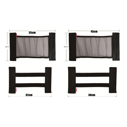 Car Back Rear Trunk Storage Mesh Fixed Straps Car Interior Organizer Extinguisher Storage Net Seat Back Fixing Bag
