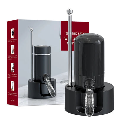 Decantador eléctrico USB Decantador eléctrico inteligente de vino tinto Decantador eléctrico neumático fácil de limpiar Dispensador de vino creativo