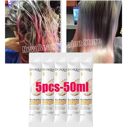Mascarilla capilar mágica profesional reparadora natural que previene la sequedad, las puntas abiertas, repara el daño, el frizz y los enredos. Cuidado suave y liso en 5 segundos.