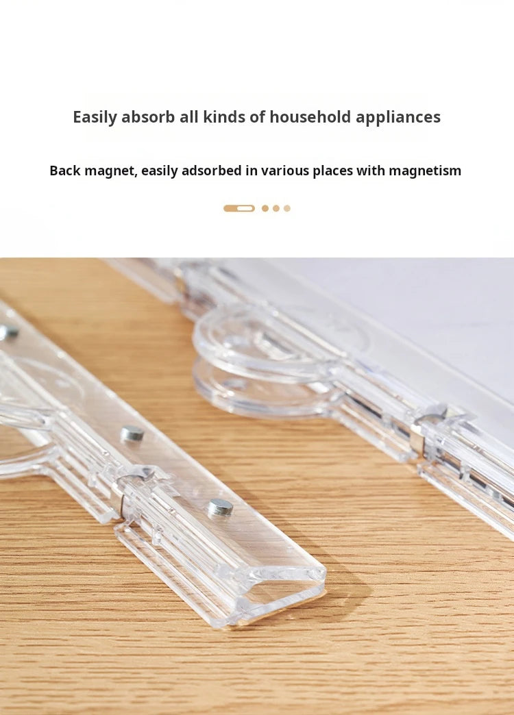 Magnetic Transparent File Folders Strong Suction Not Easy To Fall Off Multifunctional Office Supplies File Folders