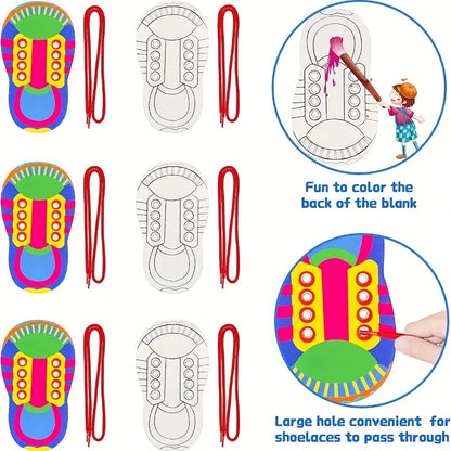 Juguetes educativos tempranos para enhebrar para niños y niñas, para aprender a atarse los cordones, juguete para desarrollar la motricidad fina, educación infantil temprana 