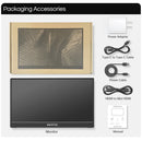 HGFRTEE 18.5inch Portable Monitor 100Hz RGB100% With VESA Hole & Back bracket Laptop Extended Display ADS-IPS HDR Screen