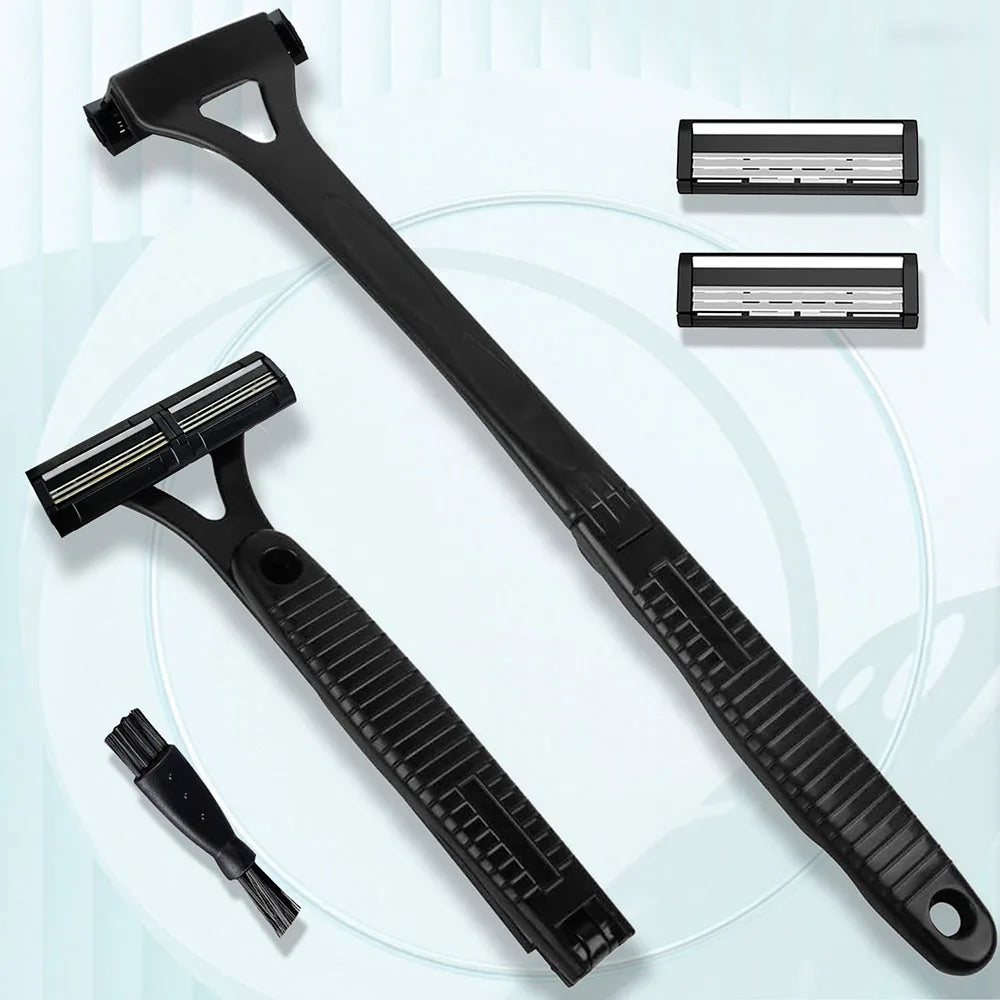 Razor Men Back Shaver Male Machine Hair Shaver Safety Long Handle Foldable Trimmer Body Leg Handle Removal Shaving Razor Tool