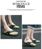 Men's Summer 2025 Trendy Flip-Flops Beachwear Slippers Anti-slip Deodorant Casual Shoes Plastic Slip-On Sandals for Adults