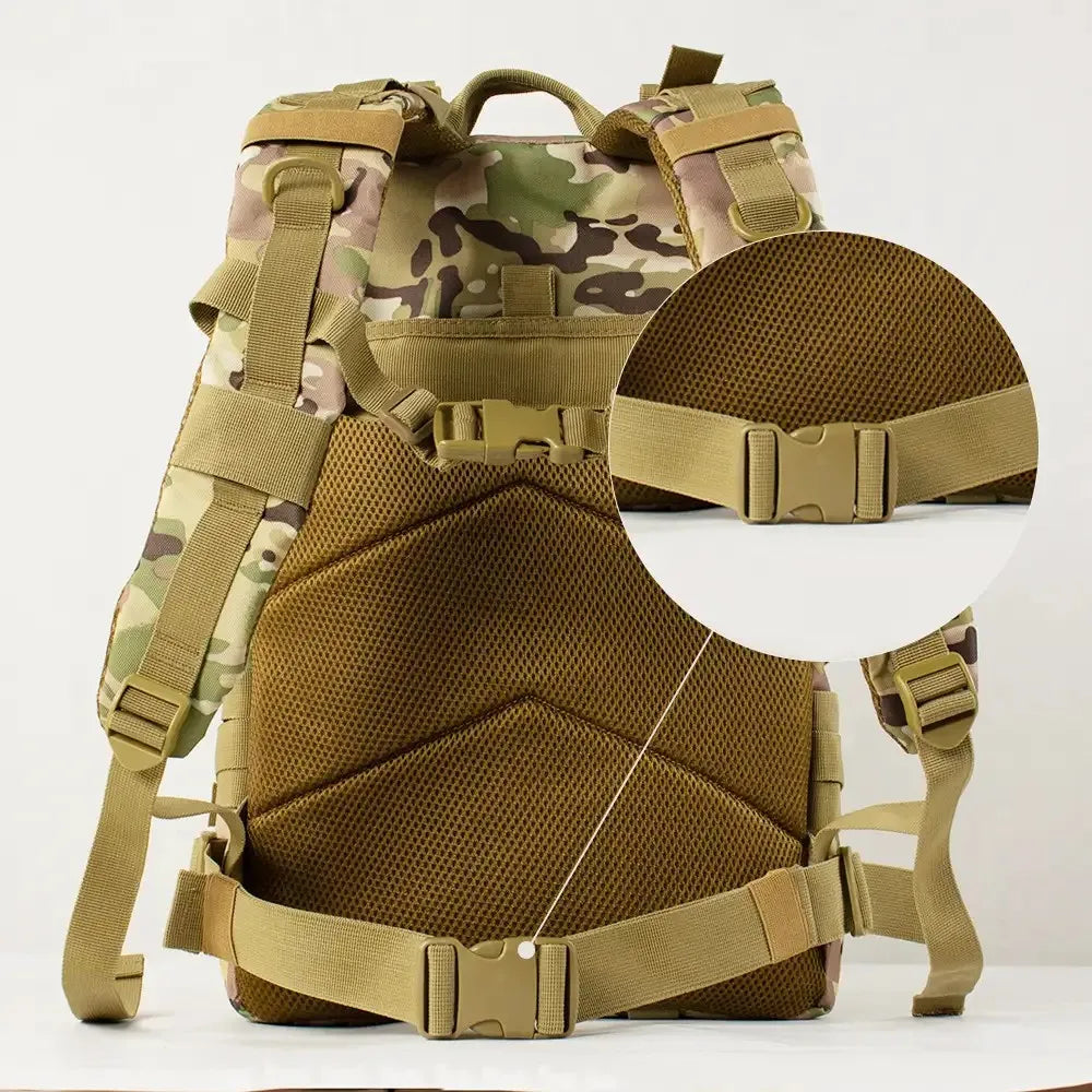 Trekking Rucksack Large Capacitywaterproof tactical backpack solid design ideal for hiking, camping, travel sports and outdoor