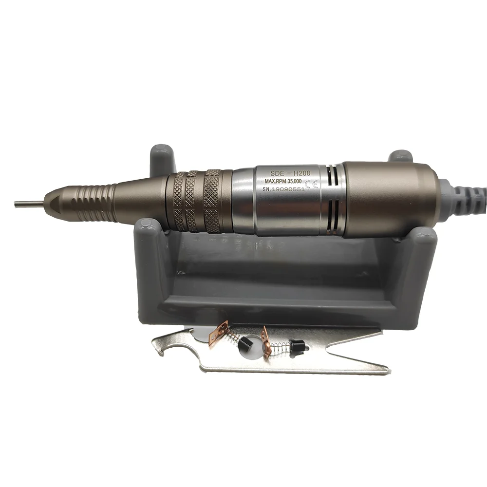 65W Manicure Machine Strong 204 Control Box 35000RPM SDE-H200 Electric Nail Drill Handle Professional Nail Art Equipment