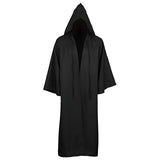 Capa Preta Unissex com Capuz – Estilo Bruxa/Mago – Ideal para Cosplay, Festas, Apresentações e Decoração