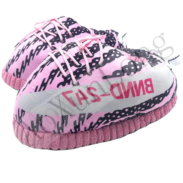 Zapatillas de casa unisex cálidas para hombre y mujer, zapatillas de casa, zapatos de suelo, talla grande, talla única 35-44, invierno 