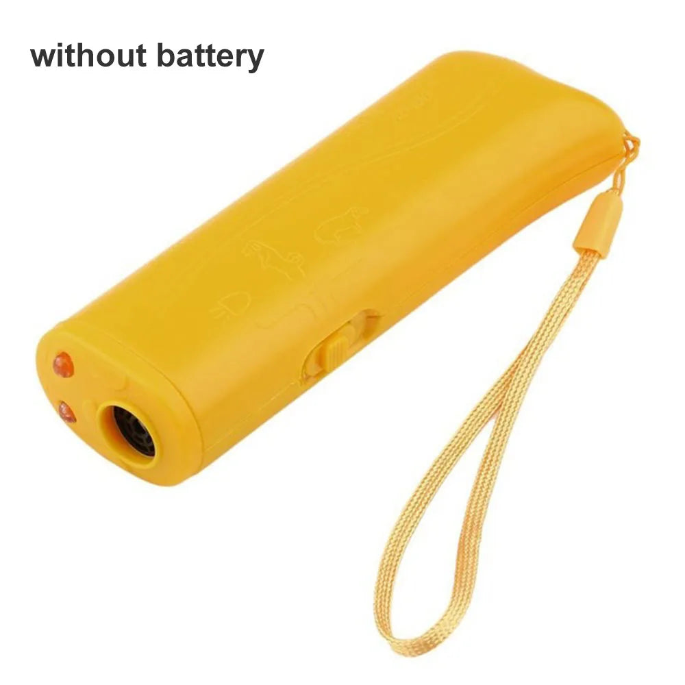Ultrasonic Dog Chaser Stop Aggressive Animal Attacks Dog Repeller Stop Bark Device with LED Flashlight Pet Dog Training Tools