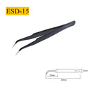 2/6pcs Precision Tweezers Set ESD Anti-Static Stainless Steel Tweezers Repair Tools for Electronics Repair Soldering Craft Tools