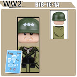 WW2 Military Soldier Figures Building Blocks Soviet British Army German Camouflage Warrior Infantry Accessories Bricks Toys Gift