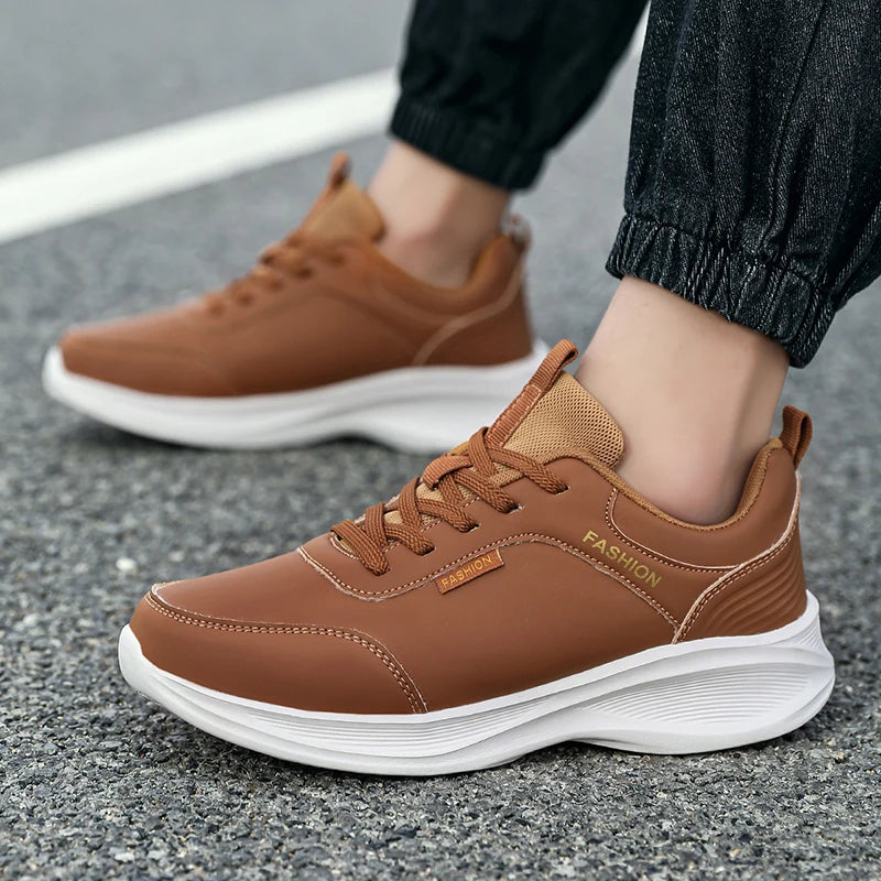 Autumn Light Men Sneakers Lace Up Casual Shoes For Men Cushioning Men Sport Shoes For Running Winter Waterproof Walking Shoes