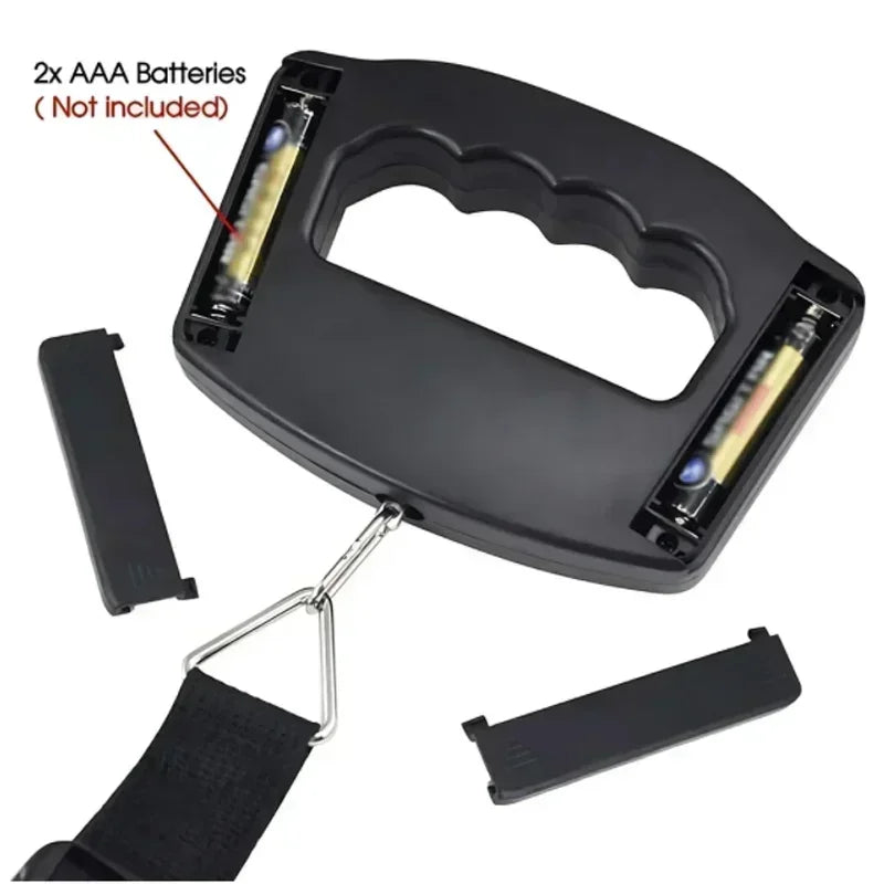 Báscula digital para equipaje, electrónica, portátil, para viajes, con retroiluminación, para colgar maletas.