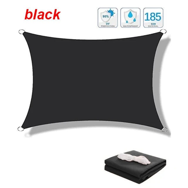 300D Waterproof Sun Shelter Sunshade Protection Shade Sail Awning Camping Shade Cloth Large For Outdoor Canopy Garden Patio