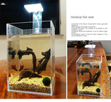 Acrylic Ultra White Fish & Aquatic Pets Tank Open Aquarium Light Table Top Small Rectangular Water Plant Turtle Tank Customized