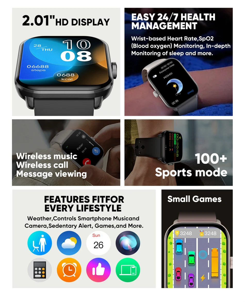 Watch 5 Smart Watch Global Version Men Women HD AMOLED Screen Heart Rate Bluetooth Call GPS Track Waterproof Sports Smartwatches