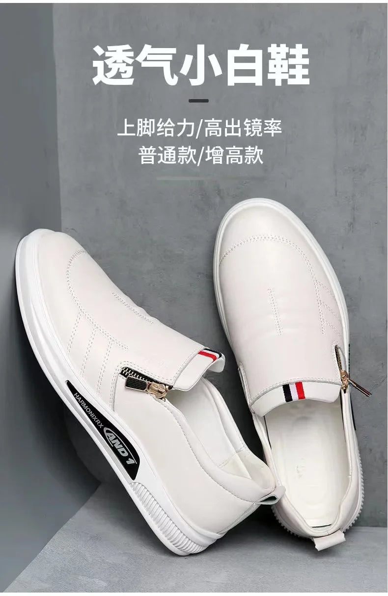 Casual Leather Shoes Men Loafers Trend Brand Business Shoes Autumn Slip-on Flat Men's Sneakers Comfortable Moccasins Zapatos Hombre