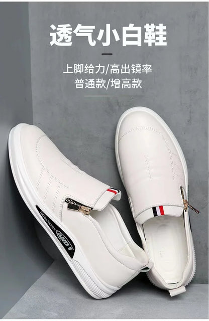 Casual Leather Shoes Men Loafers Trend Brand Business Shoes Autumn Slip on Flat Man Sneakes Comfortable Moccasins Zapatos Hombre