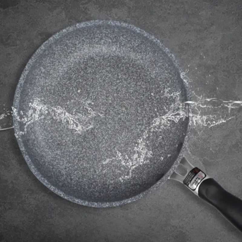 Durable Stone Frying Pan 28/26/24/20cm Wok Non-stick Pan Skillet Cauldron Induction Cooker Pans Pancake Egg Gas Stove Home