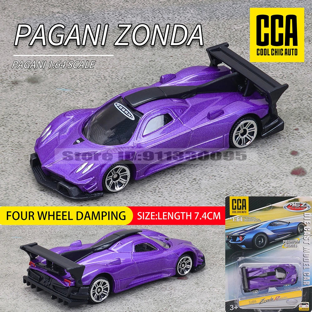 CCA MSZ 1:64 Porsche BMW AE86 Exquisite hanging model classic car static car model alloy die-casting car model collection toy