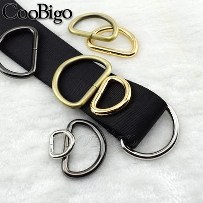 Metal D Ring D-rings Buckle for Belt Handbag Strap Bag Hardware Sewing Accessories 10mm 13mm 15mm 20mm 25mm 32mm 38mm 50mm