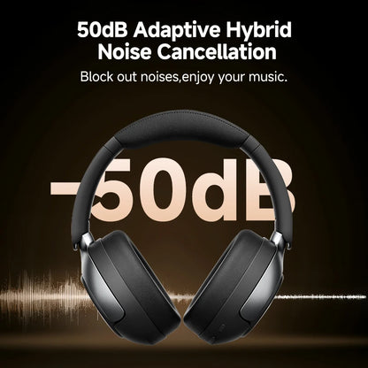 QCY H3 Pro ANC Wireless Bluetooth Headphone Hi-Res Spatial Audio Earphone with LDAC 50dB Active Noise Canceling Over Ear Headset