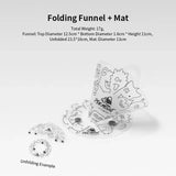 Outdoor Lightweight Folding Tableware Portable Bowl Dinner Plate Coffee Filter Funnel Water Cup Multi-purpose Camping Tableware